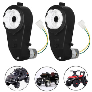 Pair of 12V High-Speed 40000rpm Gearbox Motors with Wheels for Kids Electric Ride-On Cars Trend Times 10