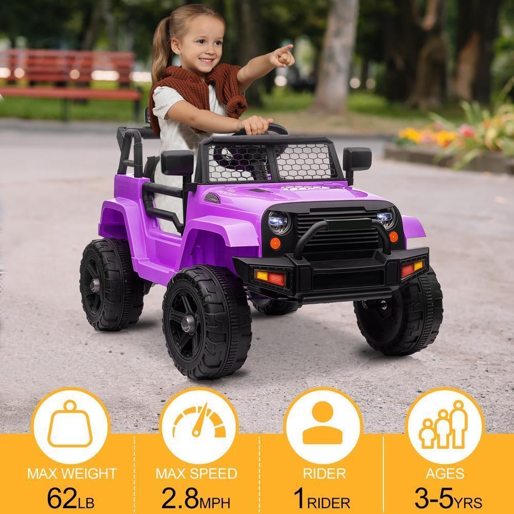 12V Electric Kids Ride-On Car Truck with Remote Control and Battery Power, Single Seater Trend Times 9