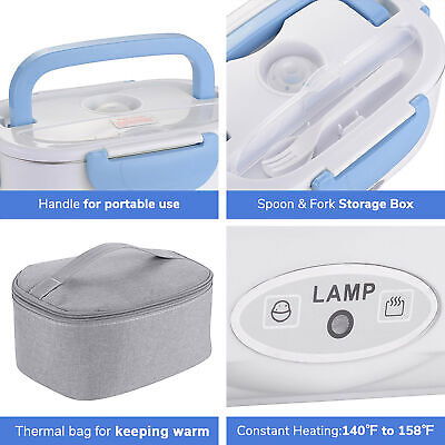 1.5L Electric Lunch Bento Box Food Warmer Heater Warm Container 12V/24V Car Home - Trend Times Toy Stores
