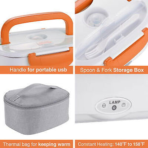 1.5L Electric Lunch Box Food Warmer Heater 304 Container 12V/24V Car Home Set - Trend Times Toy Stores
