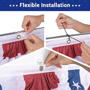 1.5x3 Ft USA Pleated Fan Flag Half Fan Banner American Bunting Decoration 6 Pack - Trend Times Toy Stores