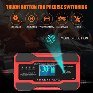 10 Amp Auto Battery Charger for 12V and 24V Cars, Motorcycles, Trucks, and Vans Trend Times 3