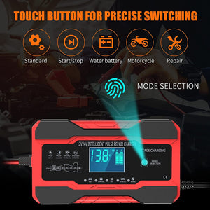 10 Amp Auto Battery Charger for 12V and 24V Cars, Motorcycles, and Trucks Trend Times 3