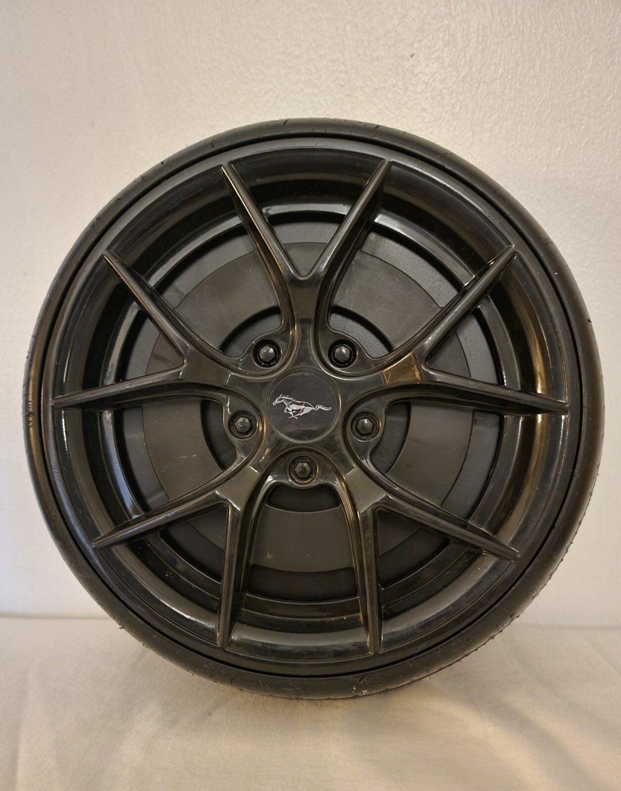 10-Inch Front Wheel Replacement for Red 6V Ford Mustang GT Ride-On Vehicle Trend Times Variant 0
