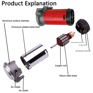 12V Super Loud Silver Air Horn Kit for Train, Truck, Car, SUV, and Boat Trend Times 4