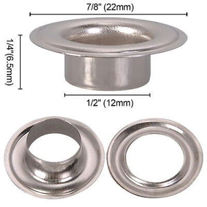 1000pcs #4 1/2" Grommet Machine Grommets & Washers Banner Flag Nickel Eyelets - Trend Times Toy Stores