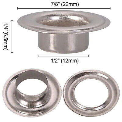 1000pcs #4 1/2" Grommet Machine Grommets & Washers Banner Flag Nickel Eyelets - Trend Times Toy Stores