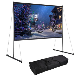 100" 120" 150" Foldable Projector Screen w/ Stand Home Theater Backyard Movies 120 in screen with stand - Trend Times Toy Stores