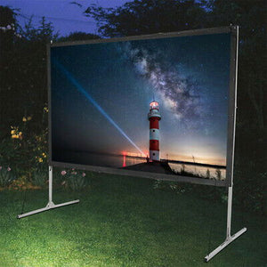100" 16:9 Portable Stand Projector Screen Outdoor Indoor Use Fast Folding Screen - Trend Times Toy Stores
