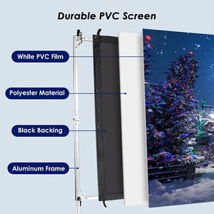 100inch 16:9 Portable Projector Screen Foldable HD Home Theater Outdoor Movie - Trend Times Toy Stores