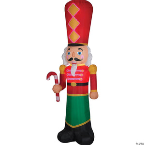 108" Blow Up Inflatable Nutcracker Lightshow Outdoor Yard Decoration - Trend Times Toy Stores
