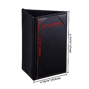 10Pcs 4"x 6" 3 Sides Table Tent Holder Menu Holder for Bar Cafe Restaurant Black - Trend Times Toy Stores