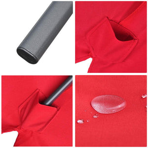 10 Foot Tilt Outdoor Patio Umbrella Furniture Red - Trend Times Toy Stores
