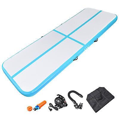 10 Ft Air Mat Track Inflatable Tumbling Mat Gymnastics Training Fitness Blue - Trend Times Toy Stores