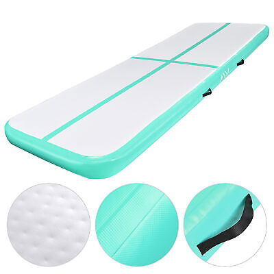 10 Ft Air Mat Track Inflatable Tumbling Mat Gymnastics Training Fitness Green - Trend Times Toy Stores