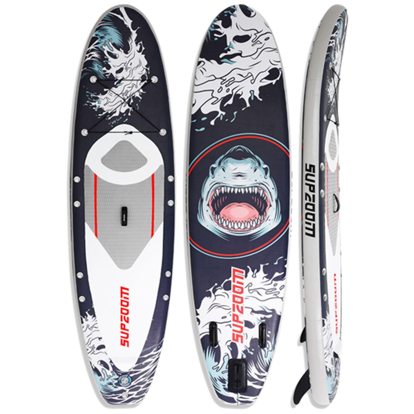 10 Ft Inflatable Stand Up Paddle Board Kit SUP Pump Backpack Surfing Adult Youth Black - Trend Times Toy Stores