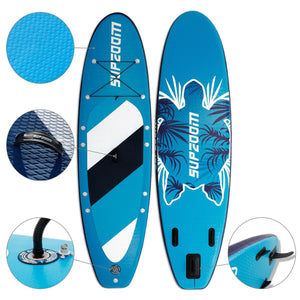 10 Ft Inflatable Stand Up Paddle Board Kit SUP Pump Backpack Surfing Adult Youth Blue - Trend Times Toy Stores