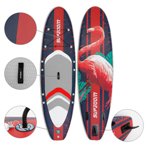 10 Ft Inflatable Stand Up Paddle Board Kit SUP Pump Backpack Surfing Adult Youth Red - Trend Times Toy Stores