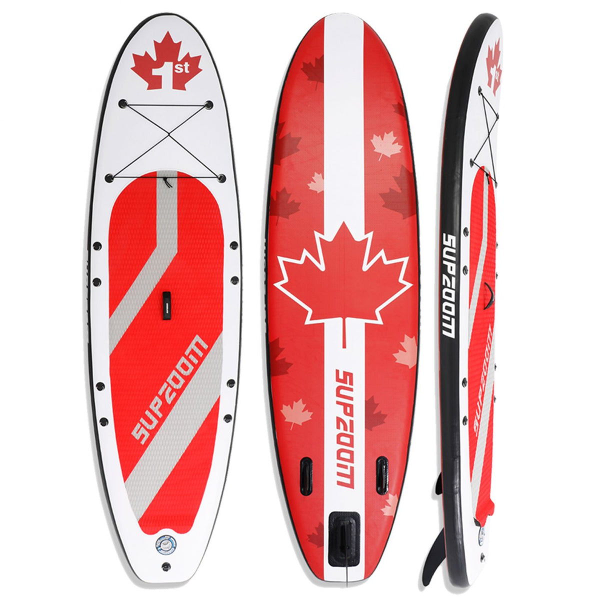 10 Ft Inflatable Stand Up Paddle Board Kit SUP Pump Backpack Surfing Adult Youth Red & White - Trend Times Toy Stores