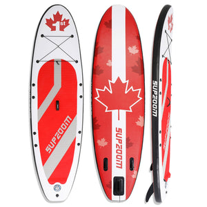 10 Ft Inflatable Stand Up Paddle Board Kit SUP Pump Backpack Surfing Adult Youth Red & White - Trend Times Toy Stores