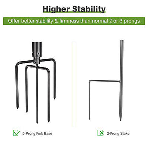 10 Ft String Light Pole Outdoor Metal Pole Aluminum Patio Backyard Party 2 Pack - Trend Times Toy Stores
