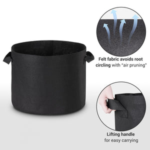 10 Gallon Grow Bags Fabric w/ Handles Gardening Planter Pot for Fruit Vegetable 10 Packs - Trend Times Toy Stores
