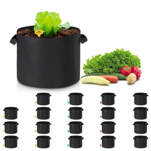 10 Gallon Grow Bags Fabric w/ Handles Gardening Planter Pot for Fruit Vegetable 20 Packs - Trend Times Toy Stores