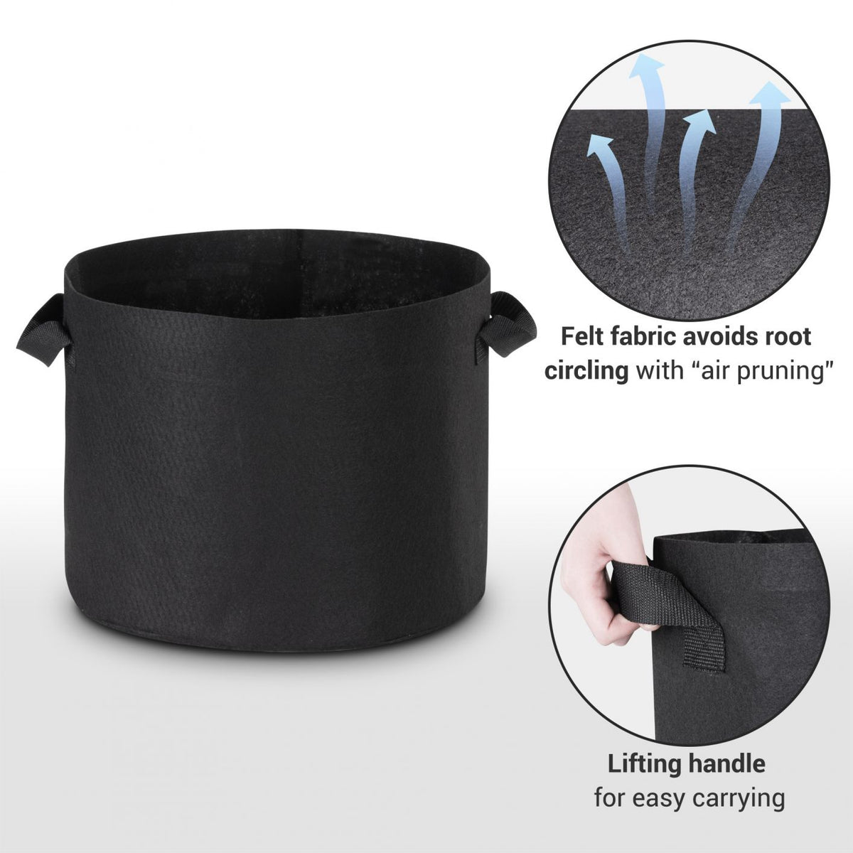 10 Gallon Grow Bags Fabric w/ Handles Gardening Planter Pot for Fruit Vegetable 30 Packs - Trend Times Toy Stores