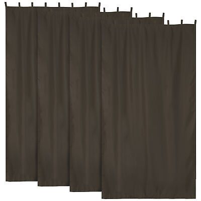 10 Pack 54"x120" Outdoor Curtain Panel Tab Top UV30+ Porch Pergola Backyard - Trend Times Toy Stores