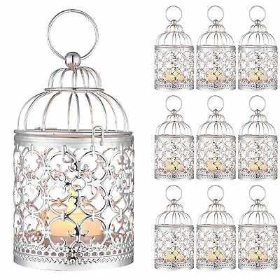 10 Pack Candle Holder Bird Cage Hanging Lantern Vintage Christmas Home Decor - Trend Times Toy Stores