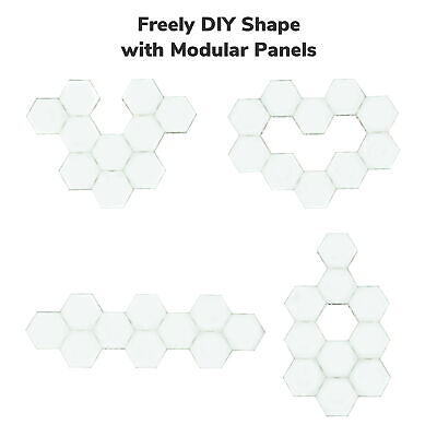 10 Pcs LED Touch Sensitive Hexagon Modular Light DIY Quantum Magnetic Lamp Gifts - Trend Times Toy Stores