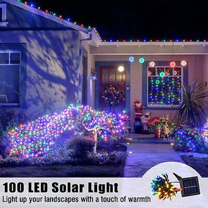 10 Pcs Solar String Lights 36 FT Waterproof RYBG Solar Xmas Light Outdoor Tree - Trend Times Toy Stores