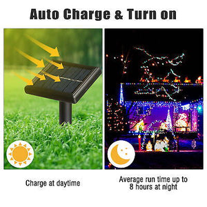 10 Pcs Solar String Lights 36 FT Waterproof RYBG Solar Xmas Light Outdoor Tree - Trend Times Toy Stores