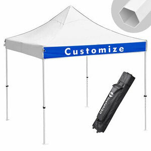10'x10' EZ Pop Up Canopy Outdoor Sun Shade Wedding Party Tent Gazebo White 550D - Trend Times Toy Stores