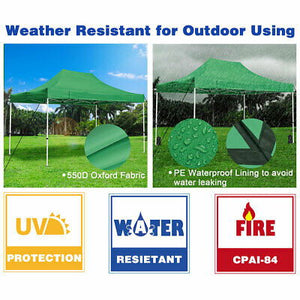 10'x15' Outdoor POP UP Canopy Party Wedding Tent Gazebo Heavy Duty Waterproof - Trend Times Toy Stores