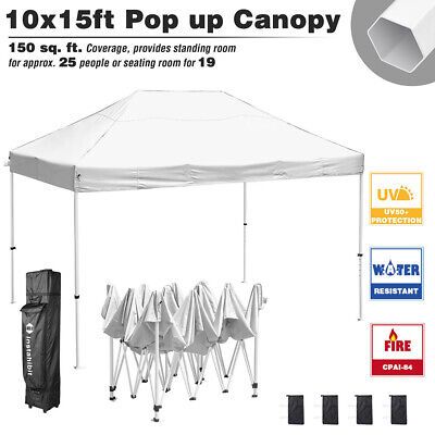 10'x15' White Outdoor Gazebo Commercial Canopy Wedding Party Tent Pavilion Cater - Trend Times Toy Stores