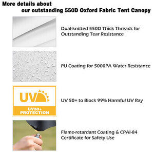 10'x15' White Outdoor Gazebo Commercial Canopy Wedding Party Tent Pavilion Cater - Trend Times Toy Stores