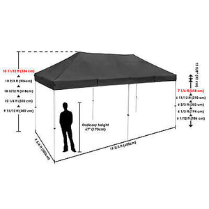 10 x20 EZ Pop UP Wedding Party Tent Folding Gazebo Canopy Heavy Duty/ Carry Case - Trend Times Toy Stores