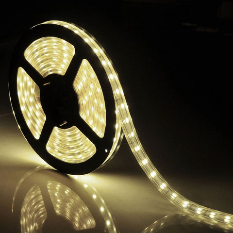 10ft SMD5050 Waterproof 180LEDs Strip Light Warm White