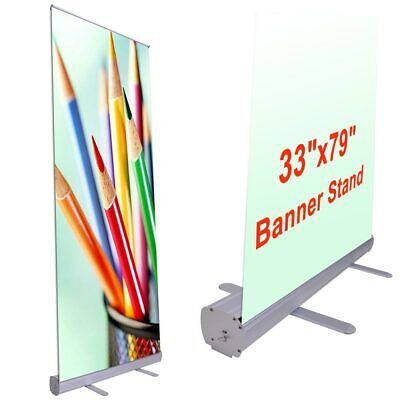 10pcs 33"x79" Retractable Roll Up Banner Stand Wedding Trade Show Sign Display - Trend Times Toy Stores