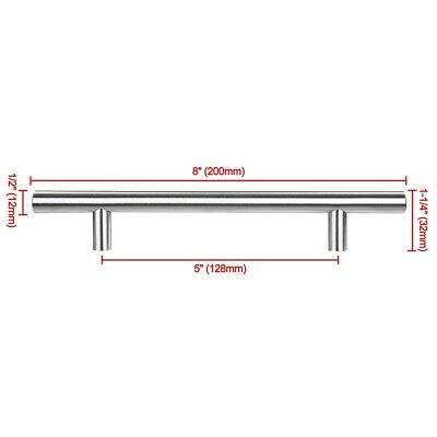 10pcs 8" Kitchen Cabinet T Pulls Handles knobs Hardware Brushed Stainless Steel - Trend Times Toy Stores
