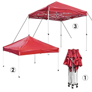 10x10' 1080D Commercial EZ Pop Up Canopy Tent Gazebo Instant Shelter Wedding - Trend Times Toy Stores