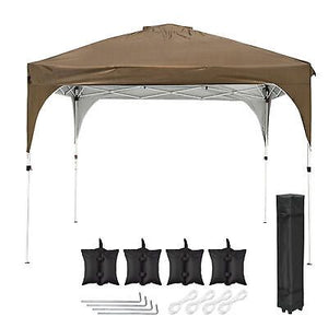 10x10 Ft Pop up Canopy UV50+ Instant Folding Tent Roller Bag Outdoor Backyard - Trend Times Toy Stores