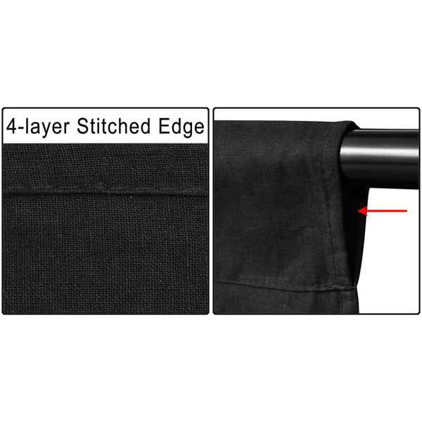 10x10 ft Photography Black Background Muslin Backdrop - Trend Times Toy Stores