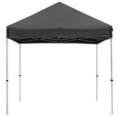 10x10 ft Pop Up Canopy CPAI-84 Commercial Outdoor Trade Fair Party Tent Black - Trend Times Toy Stores