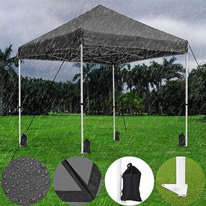 10x10 ft Pop Up Canopy CPAI-84 Commercial Outdoor Trade Fair Party Tent Black - Trend Times Toy Stores