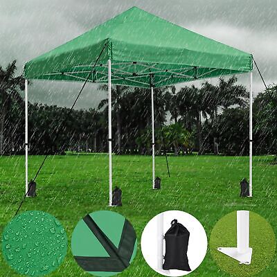 10x15 ft Pop Up Canopy CPAI-84 Commercial Outdoor Trade Fair Party Tent Green - Trend Times Toy Stores