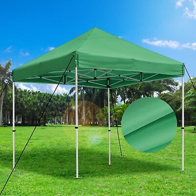 10x15 ft Pop Up Canopy CPAI-84 Commercial Outdoor Trade Fair Party Tent Green - Trend Times Toy Stores