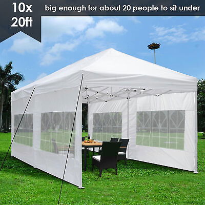 10x20 Pop Up Canopy Patio Outdoor Wedding Shelter Shade Tent Sidewall 420D - Trend Times Toy Stores