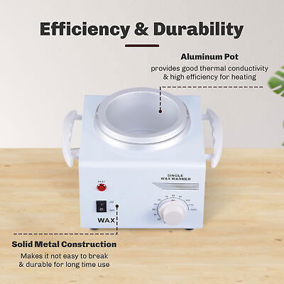 110W Single Aluminum Pot Wax Heater Warmer Machine Home Salon Spa Hot Paraffin - Trend Times Toy Stores